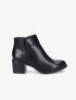 Bottines à talon et zip - Noir - 5