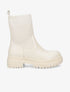 Boots bi-matière montantes - Écru - 5