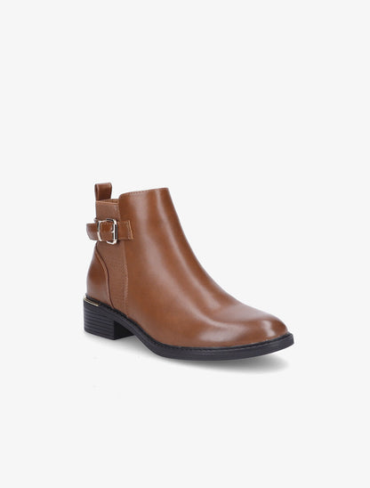 Bottines à boucle - Camel - 2