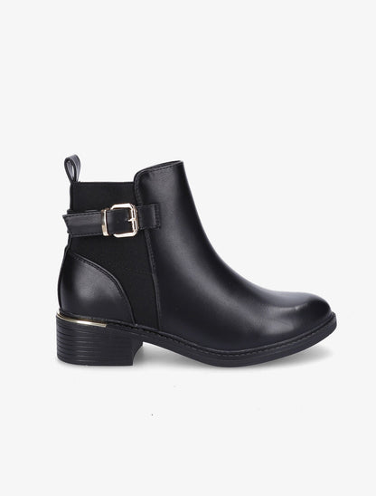 Bottines à boucle - Noir - 1