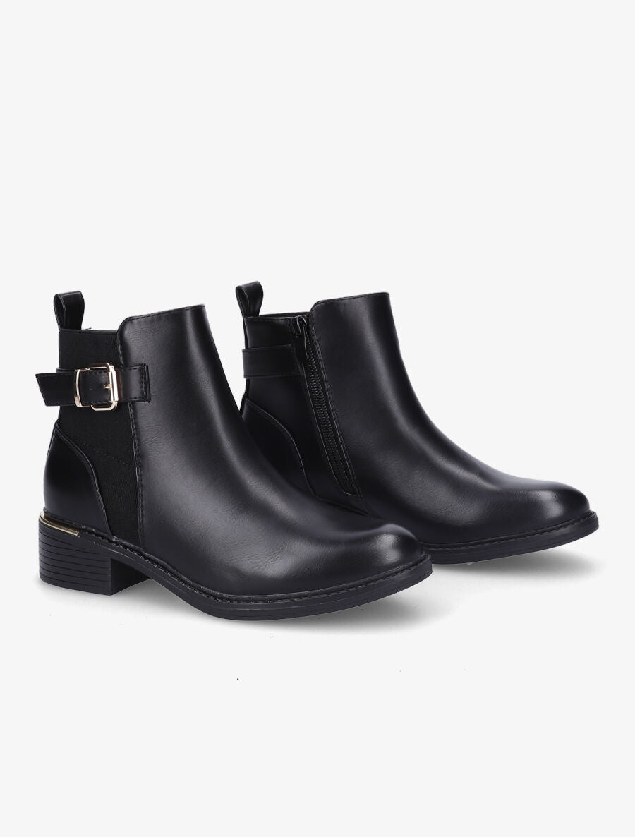 Bottines à boucle - Noir - 4