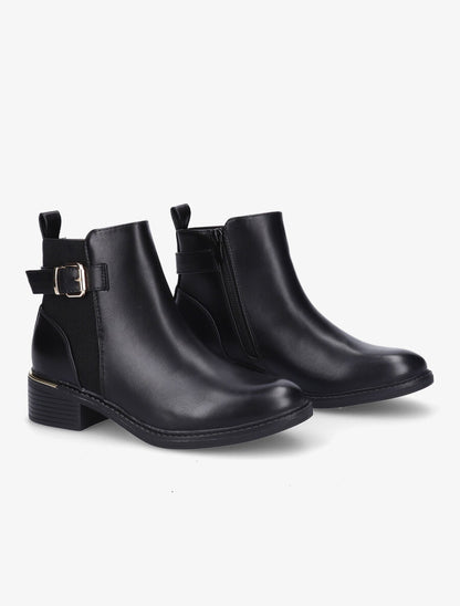 Bottines à boucle - Noir - 4