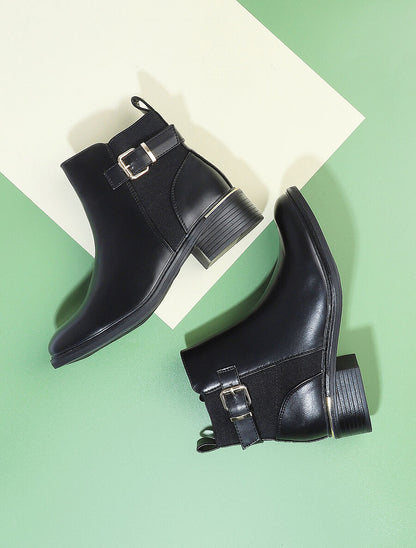 Bottines à boucle - Noir - 5