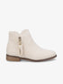 Low boots effet daim à pampille - Beige - 5