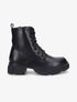 Boots montantes à semelle stylisée - Noir - 1