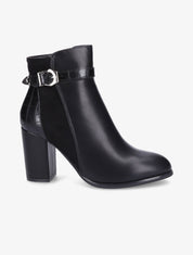 Bottines à talon à boucle - Noir - 6