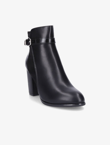 Bottines à talon à boucle - Noir - 2