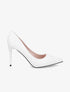 Escarpins pointus en simili - Blanc - 1