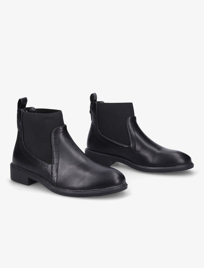 Bottines à cheville élastiquée - Noir - 4