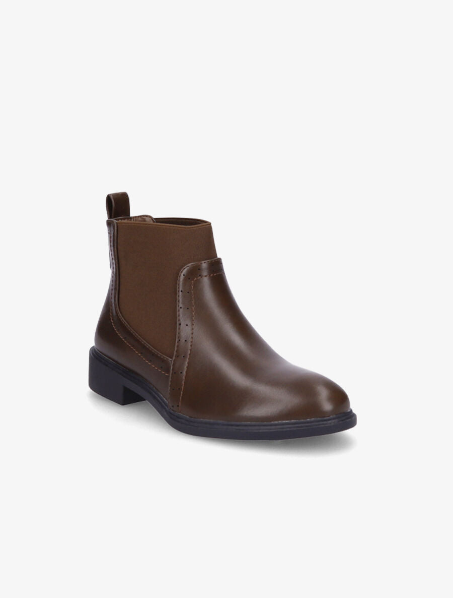 Bottines à cheville élastiquée - Marron - 2