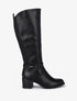 Bottes classiques élastiquées à talon - Noir - 5