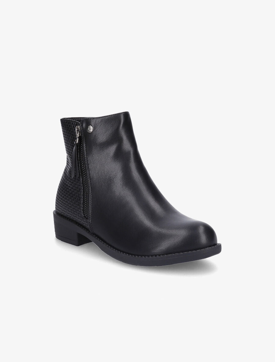 Bottines à contrefort tressé - Noir - 2