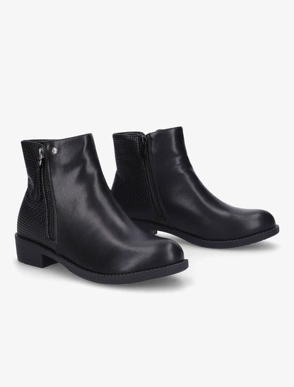 Bottines à contrefort tressé - Noir - 4