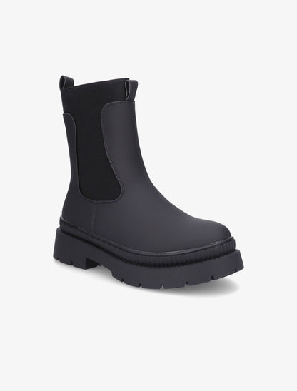 Boots montantes à cheville élastiquée - Noir - 2