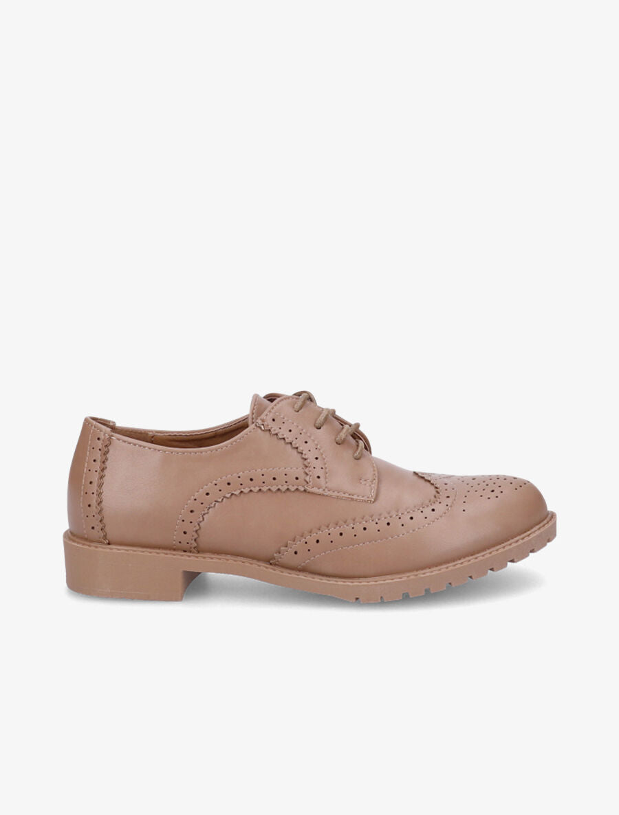 Derbies perforées - Camel - 1