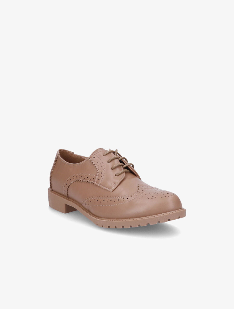 Derbies perforées - Camel - 2