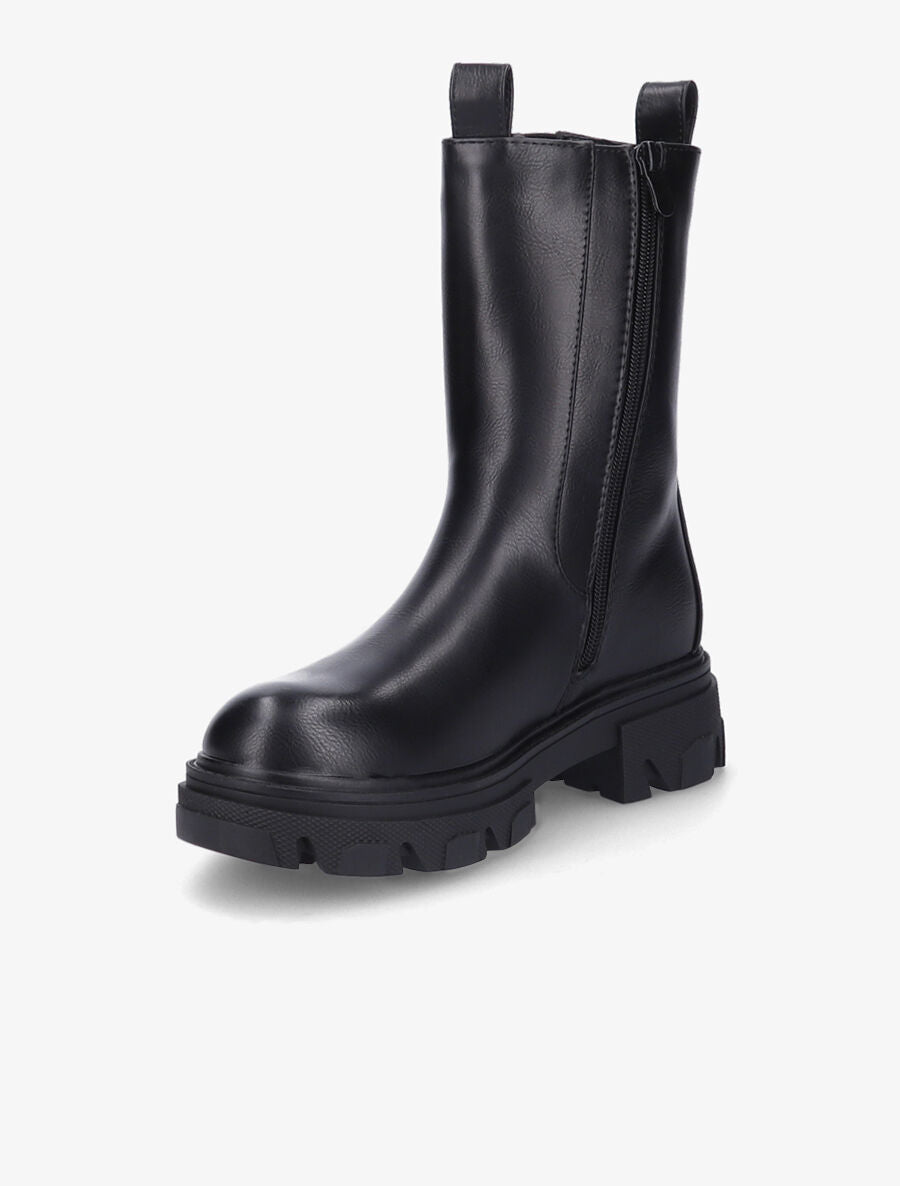 Boots montantes à semelle crantée - Noir - 3