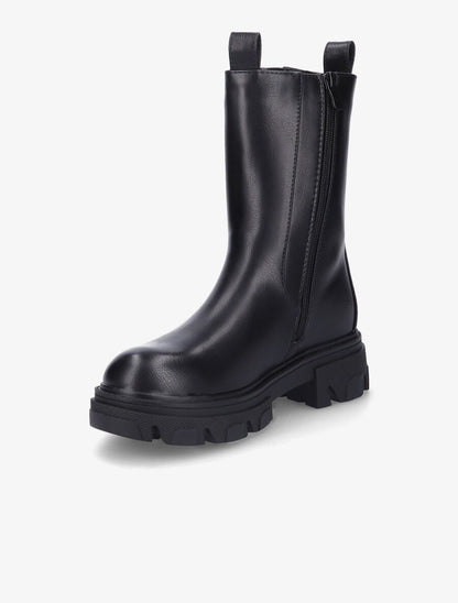 Boots montantes à semelle crantée - Noir - 3