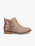 Bottines en suédine et sequins - Taupe - 1