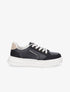 Sneakers à liseré pailleté - Noir - 1