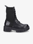Bottines montantes à lacets - Noir - 1