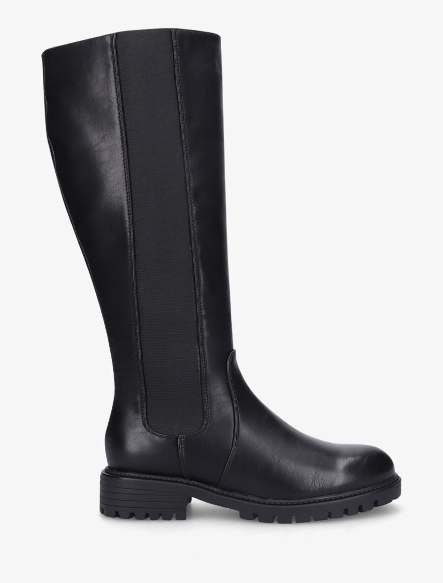 Bottes élastiquées à semelle crantée - Noir - 5