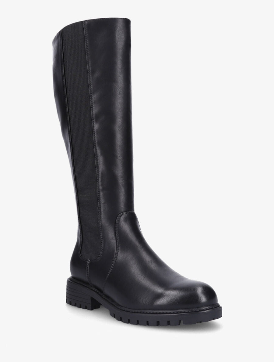 Bottes élastiquées à semelle crantée - Noir - 2