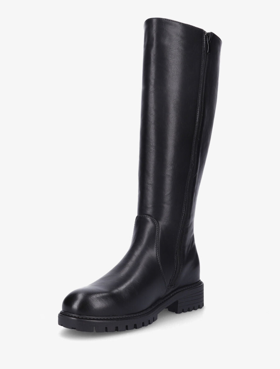 Bottes élastiquées à semelle crantée - Noir - 3