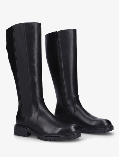 Bottes élastiquées à semelle crantée - Noir - 4