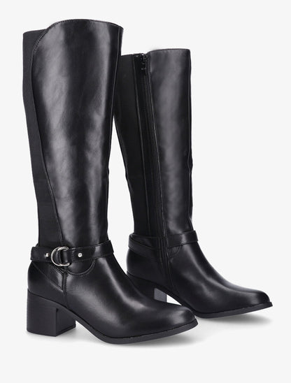 Bottes à contrefort élastiqué - Noir - 4