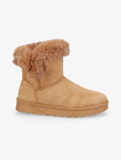 Boots à chevilles fourrées - Camel - 1