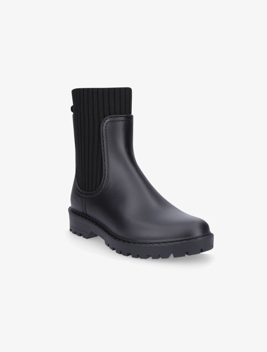 Bottines style chaussettes - Noir - 2