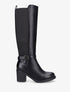 Bottes élastiquées à talon - Noir - 5