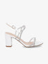 Sandales à talons et strass - Blanc - 5