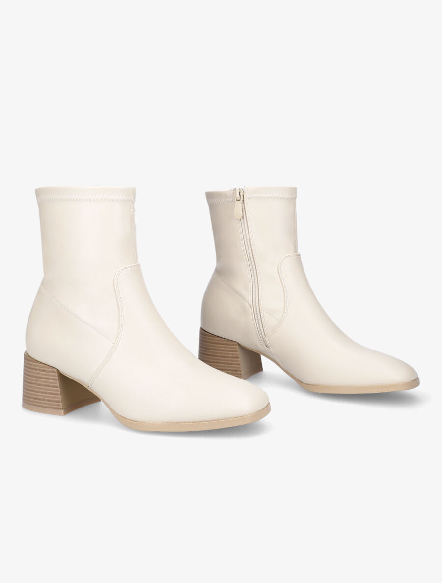 Bottines classiques souples - Crème - 4