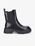 Boots élastiquées unies - Noir - 5