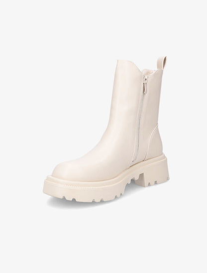 Boots élastiquées unies - Beige - 3