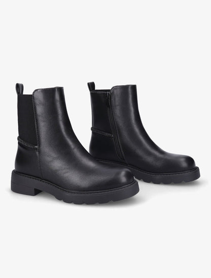 Bottines à liseré strassé - Noir - 4