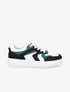 Sneakers bicolore en simili - Noir - 5