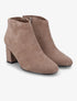 Bottines à talon en suédine - Taupe - 5