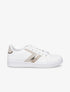 Tennis en simili à bandes fantaisies - Beige - 1