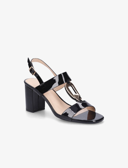 Sandales vernies à talon - Noir - 2