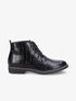 Derbies montantes vernies effet croco - Noir - 5