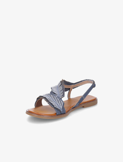 Nu-pieds fantaisies à strass - Bleu - 3