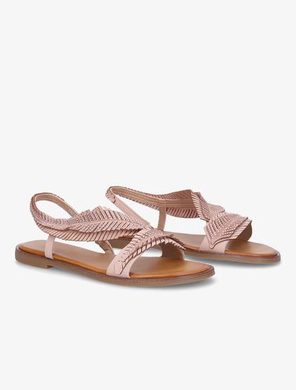 Nu-pieds fantaisies à strass - Rose - 4