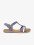 Nu-pieds tressés et irisés - Bleu - 1