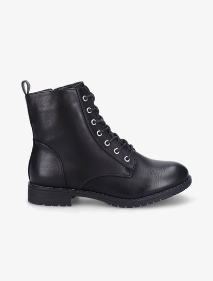 Bottines rangers à lacets - Noir - 2