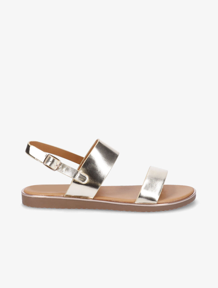 Nu-pieds classiques en simili - Or - 5