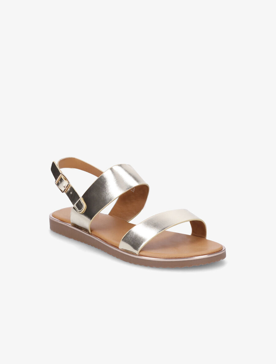 Nu-pieds classiques en simili - Or - 2