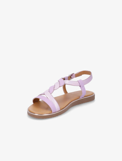 Nu-pieds en simili torsadé - Lilas - 3